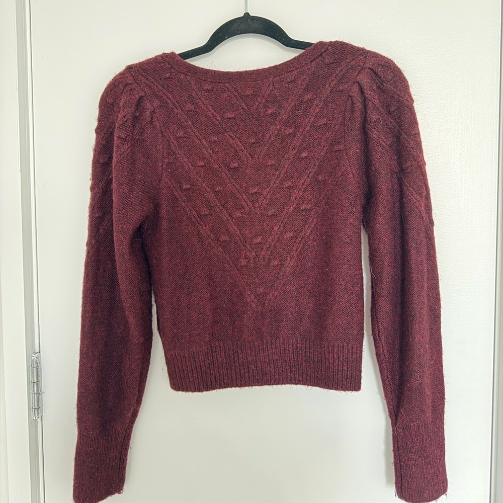 Abercrombie Maroon Cardigan - Picture 2 of 2